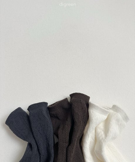 52[予約]digreen eyelet socks