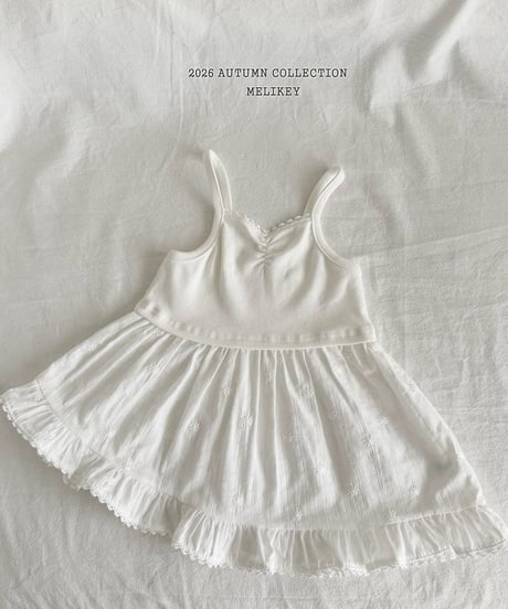 25[予約]melikey ballet frill sleeveless ops