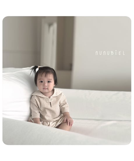 19[予約]nunubiel bebe check blouse