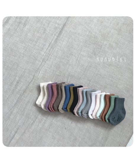 51[予約]nunubiel rib socks