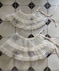 39[予約]OREN organza frill apron(adult)
