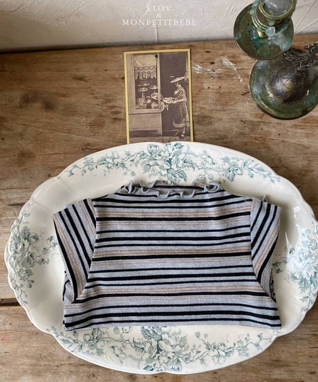 5[予約]elov&monpetitbebe risha stripe tee