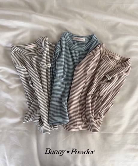 36[予約]bunny powder cotton tee