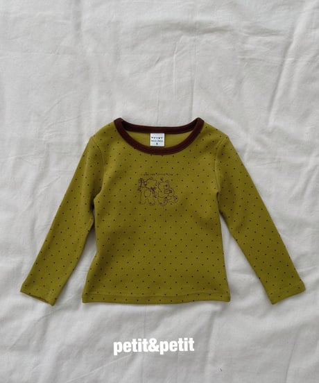 4[予約]petit&petit teddy bear dot t