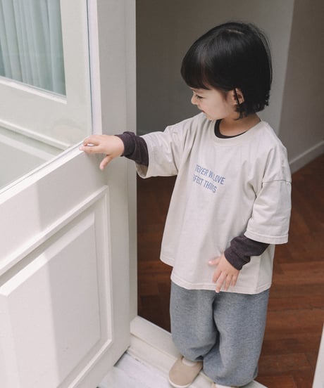 2[予約]onu lettering short sleeve t-shirt