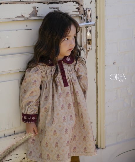 43[予約]OREN camilla color combination dress