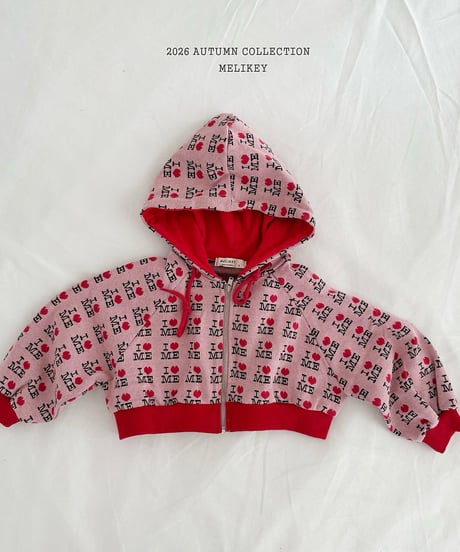 29[予約]melikey love me zip-up hoodie