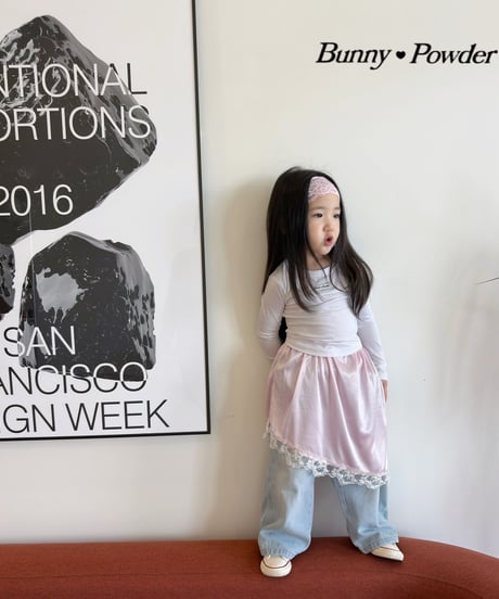 67[予約]bunny powder slim skirt