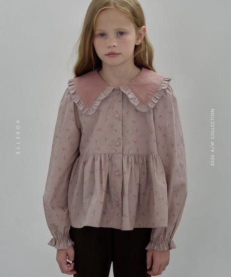 15[予約]ROSETTE floral blouse