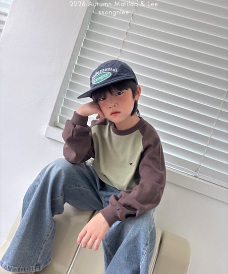 17[予約]matilda&lee color matching raglan tee