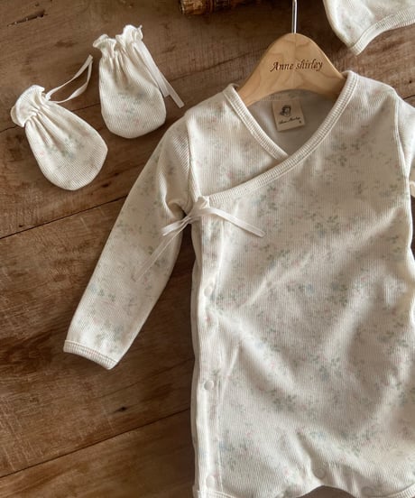 37[予約]anneshirley floral newborn romper