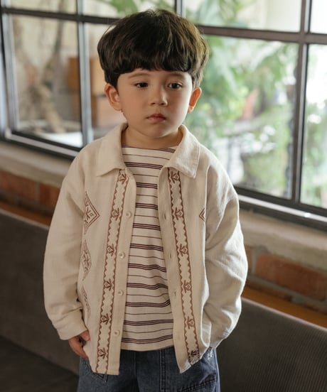 22[予約]OREN edwin embroidered shirt