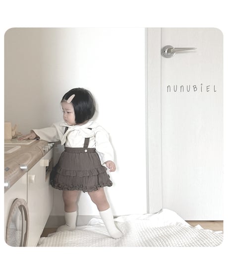 17[予約]nunubiel bebe tie blouse