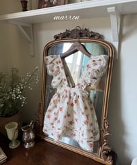 37[予約]marron flower apron