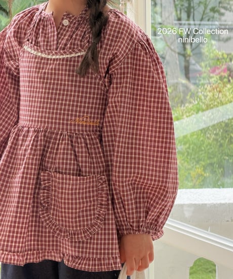 441[予約]ninibello hazel apron ops