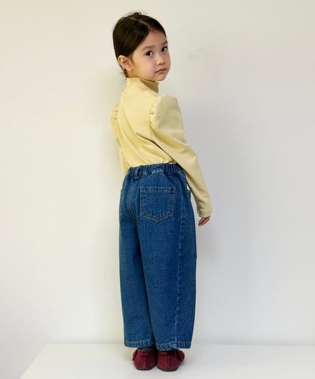 22[予約]mon Atelier barrel denim pants