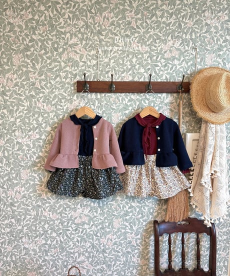 9[予約]ohho elle frill cardigan