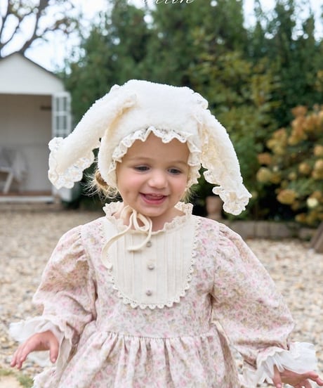 62[予約]marron rabbit bonnet