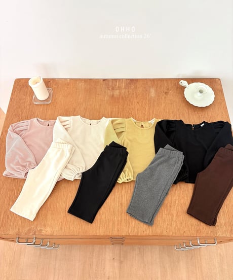 13[予約]ohho cozy capri pants