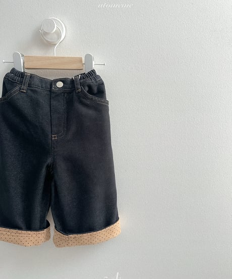 39[予約]atomeme non fade roll-up denim