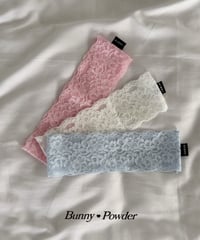 73[予約]bunny powder lace hairband