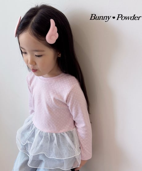 29[予約]bunny powder sha polka dot tee