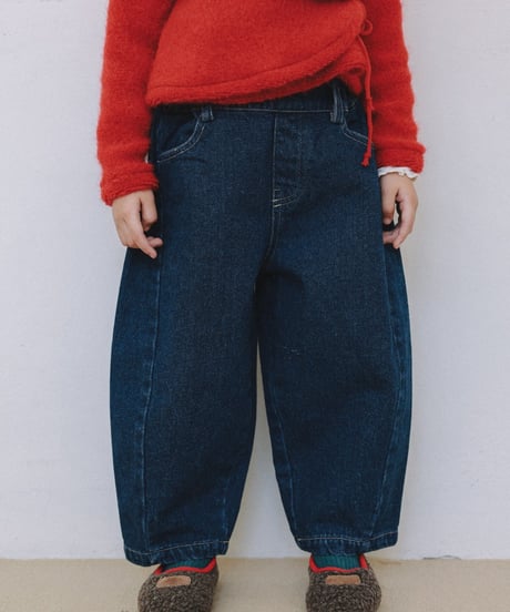 22[予約]mon Atelier barrel denim pants