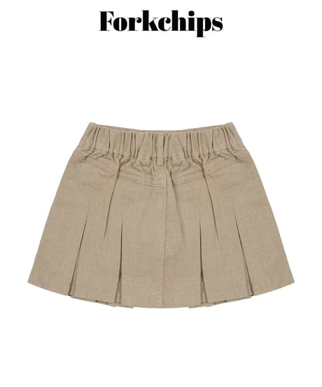 20[予約]FORKCHIPS harbor pleated skirt