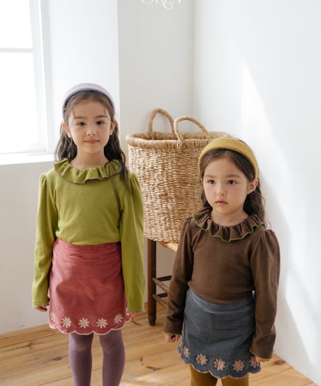 10[予約]OREN blooming frill picot t-shirt
