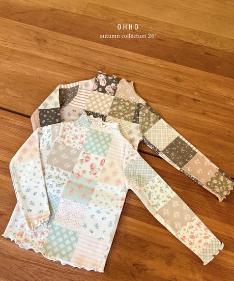 17[予約]ohho sweet mook neck t-shirt