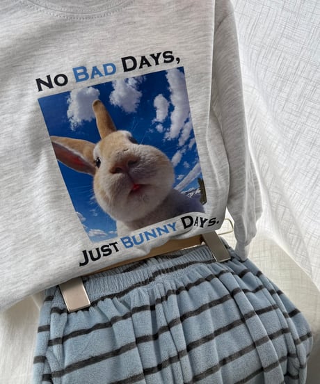 5[予約]nightbebe flying bunny long sleeve tee
