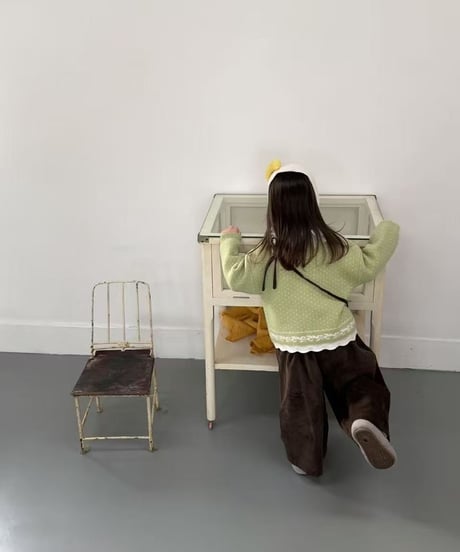 57[予約]aiai choco corduroy wide pants
