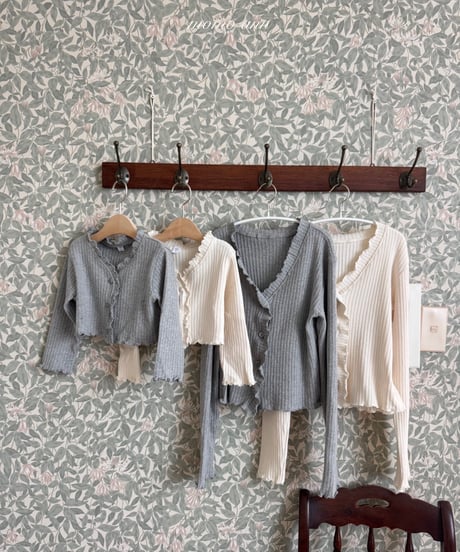 3[予約]momoann rib cardigan