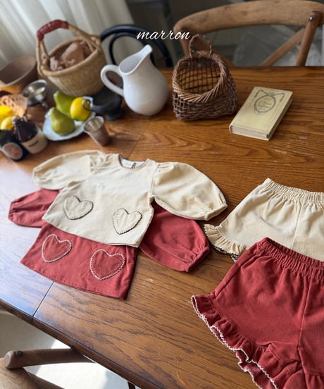 36[予約]marron heart set(XS-L)