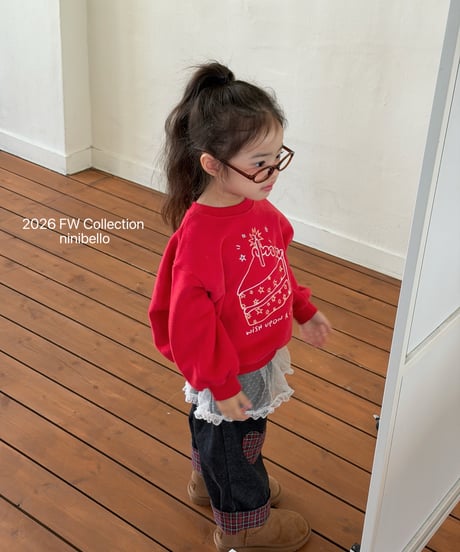 62[予約]ninibello rosie heart apron