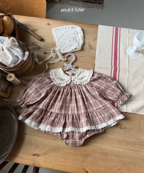 47[予約]marron chapel suit(6-18m)