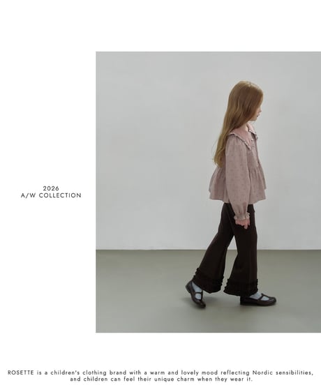 15[予約]ROSETTE floral blouse