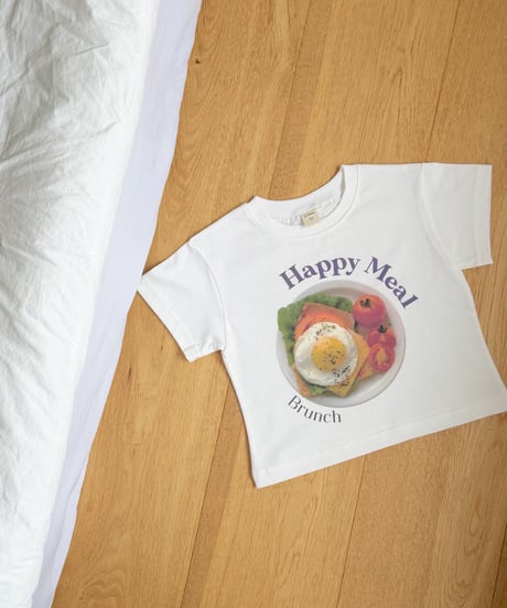 1[予約]ninibello happy meal short sleeve tee