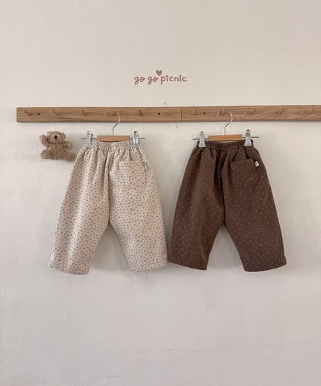 9[予約]go go picnic latte pants