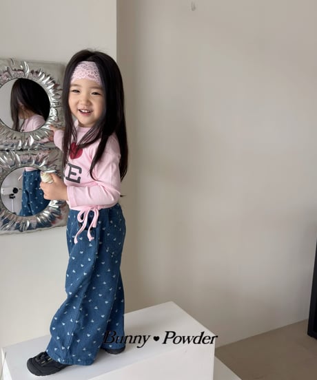 48[予約]bunny powder lovely denim pants
