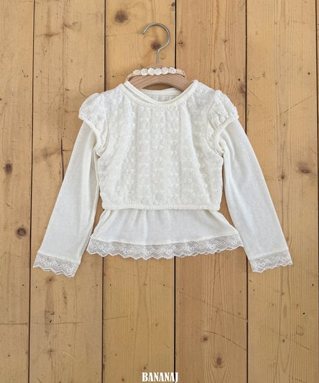 23[予約]BANANAJ bubble puff tee