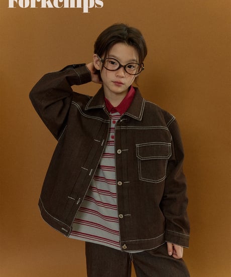 2[予約]FORKCHIPS union denim jacket