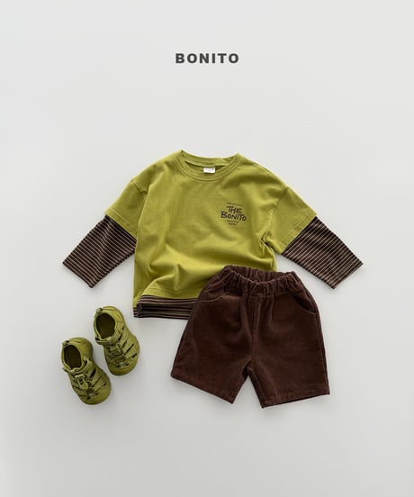9[予約]bonito short sleeve layered tee