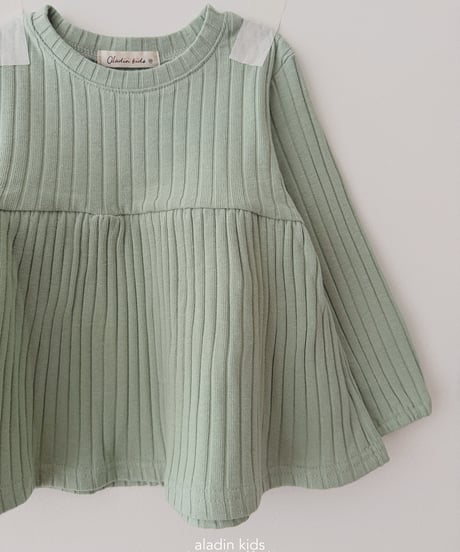 3[予約]aladin mood rib blouse