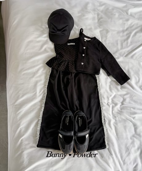 13[予約]bunny powder dot layered camisole