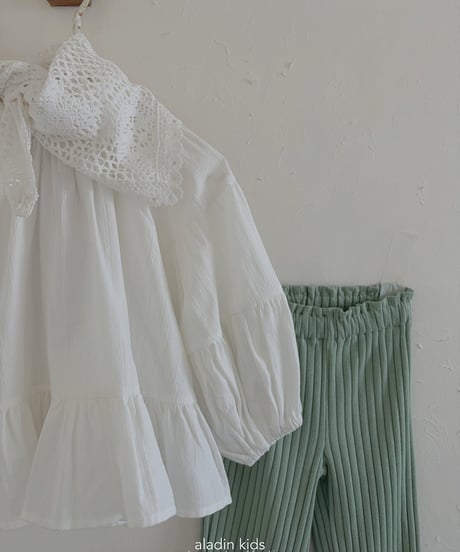 4[予約]aladin mood rib pants