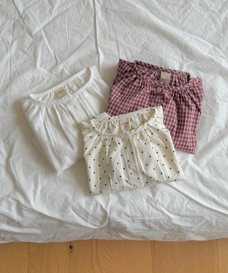 44[予約]ninibello hazel puff blouse