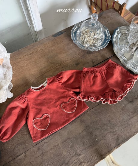 36[予約]marron heart set(XS-L)