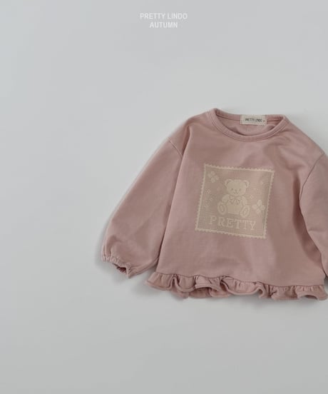 52[予約]LINDO motif bear tee