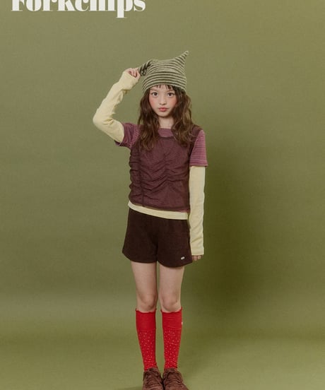 24[予約]FORKCHIPS woolly knit short pants